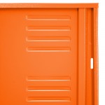 Locker metálico dual chico - 4 puertas naranja